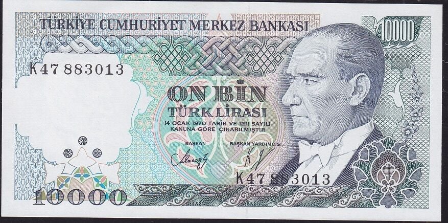 7.Emisyon 4.Tertip 10.000 K47 883013 Çil