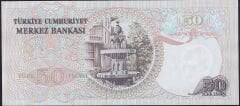 6.Emisyon 1.Tertip 50 Lira H45 012074 Çilaltı Çil