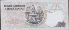 6.Emisyon 1.Tertip 50 Lira H45 012074 Çilaltı Çil