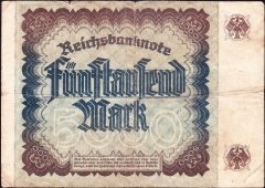 Almanya 5000 Mark 1922 Çok Temiz ( Filigranı Izgara ) 6 Rakam  (R80c)