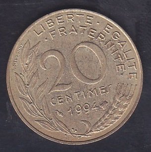 FRANSA 20 CENTİMES 1994