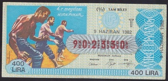 1982 9 HAZİRAN TAM BİLET - T SERİSİ