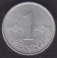 Finlandiya 1 Penni 1977
