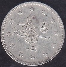 1293 / 33 ABDULHAMİT 2 KURUŞ GÜMÜŞ ÇOK TEMİZ