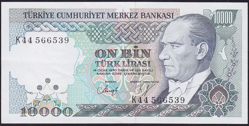 7.Emisyon 4.Tertip 10.000 K44 566539 Ççt Çilaltı
