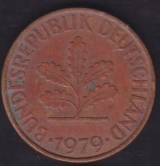 Almanya 10 Pfennig 1979 D