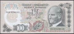 6.Emisyon 2.Tertip 100 Lira G03 939033 Çok Çok Temiz+