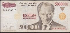 7.Emisyon 5 000 000 Lira I48 686515 Çok Temiz