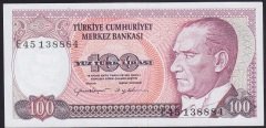 7.EMİSYON 2.TERTİP 100 LİRA E45 138884 ÇÇT ÇİLALTI