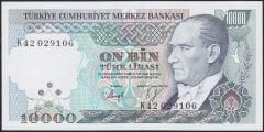 7.Emisyon 4.Tertip 10.000 K42 029106 Çil