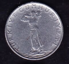 1959 Yılı 25 Kuruş Ters