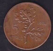 1974 Yılı 5 Kuruş