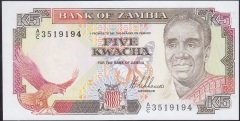 ZAMBİA 5 KWACHA 1989 ÇİL
