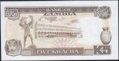 ZAMBİA 5 KWACHA 1989 ÇİL