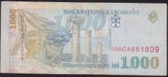 Romanya 1000 Lei 1998 Çok Temiz