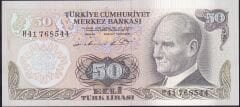 6.Emisyon 1.Tertip 50 Lira H41 768544 Çil