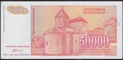 Yugoslavya 50000 Dinar 1993 Çok Çok Temiz+