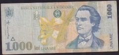 Romanya 1000 Lei 1998 Çok Temiz
