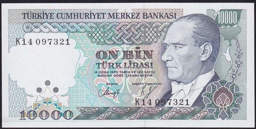 7.Emisyon 4.Tertip 10.000 K14 097321 Çilaltı Çil