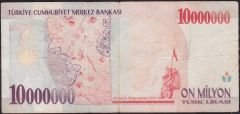 7.Emisyon 10 000 000 Lira C31 417934 Çok Temiz