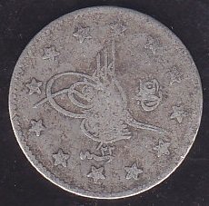 1293 / 22 ABDULHAMİT 2 KURUŞ GÜMÜŞ