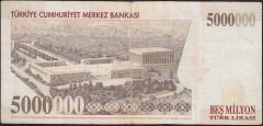 7.Emisyon 5 000 000 Lira J52 849918 Temiz+