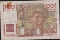 Fransa 100 Frank 31 Mayıs 1946 Temiz