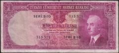 2.Emisyon 1 Lira B10 315371 Çok Temiz