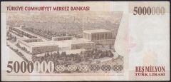 7.Emisyon 5 000 000 Lira I41 910139 Çok Temiz+