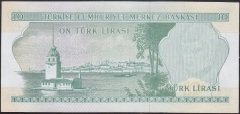 6.Emisyon 2.Tertip 10 Lira G86 094687 Çok Çok Temiz +