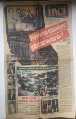 1983 YILI TERCUMAN GAZETESİ İNCİ EKİ - ZEKİ MÜREN- ORHAN GENCEBAY-FERDİ TAYFUR-İBRAHİM TATLISES VB