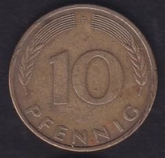 Almanya 10 Pfennig 1981 F