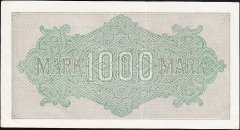 Almanya 1000 Mark 1922  Çok Çok Temiz - Çilaltı ( Filigranı Dalga ) 6 Rakam Kırmızı (R75q)