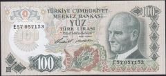 6.Emisyon 1.Tertip 100 Lira E57 057153 Çilaltı Çil