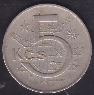 Çekoslovakya 5 Korun 1968