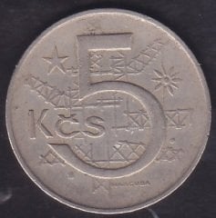 Çekoslovakya 5 Korun 1968