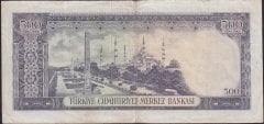 5.Emisyon 4.Tertip 500 Lira T40 024047 Çok Temiz +