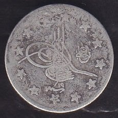 1293 / 19 ABDULHAMİT 2 KURUŞ GÜMÜŞ