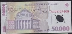 Romanya 50000 Lei 2001 Çok Temiz+ Polimer