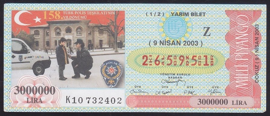 2003 9 NİSAN YARIM BİLET
