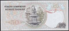 6.Emisyon 1.Tertip 50 Lira H12 098400 Çil