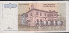 Yugoslavya 50.000.000.000 Dinar 1993 Çok Temiz+