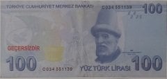 Geçersiz 100 Lira - Fantazi Para