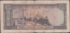5.Emisyon 2.Tertip 500 Lira H17 05229 Çok Temiz