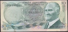 6.Emisyon 2.Tertip 10 Lira G58 391901 Çilaltı