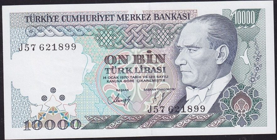 7.Emisyon 4.Tertip 10.000 J57 621899 Çilaltı