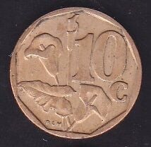 Güney Afrika 10 Cent 1996