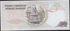 6.Emisyon 1.Tertip 50 Lira H05 387789 Çok Çok Temiz+