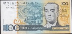 Brezilya 100 Cruzados 1986 - 1988 Çilaltı Çil
