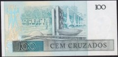 Brezilya 100 Cruzados 1986 - 1988 Çilaltı Çil